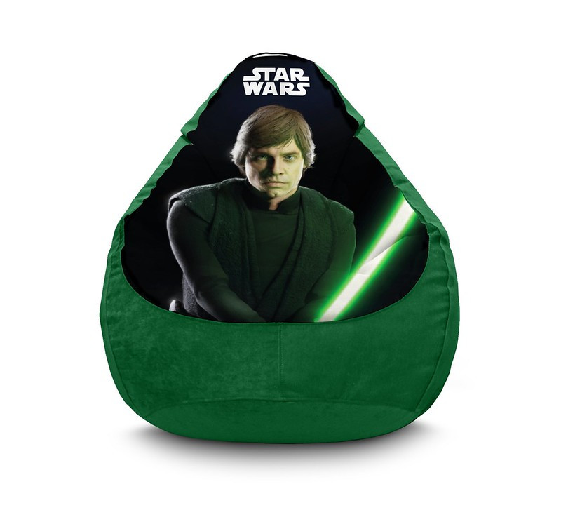 

Кресло мешок iPuff "Star Wars. Luke Skywalker" Флок XXXL (100х135 см) Зелёный