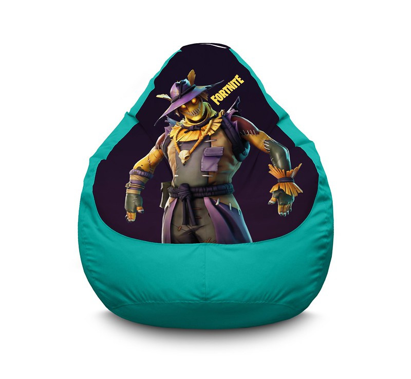 

Кресло мешок iPuff "Fortnite. Hay Man" Оксфорд XL (80x110 см) Бирюзовый