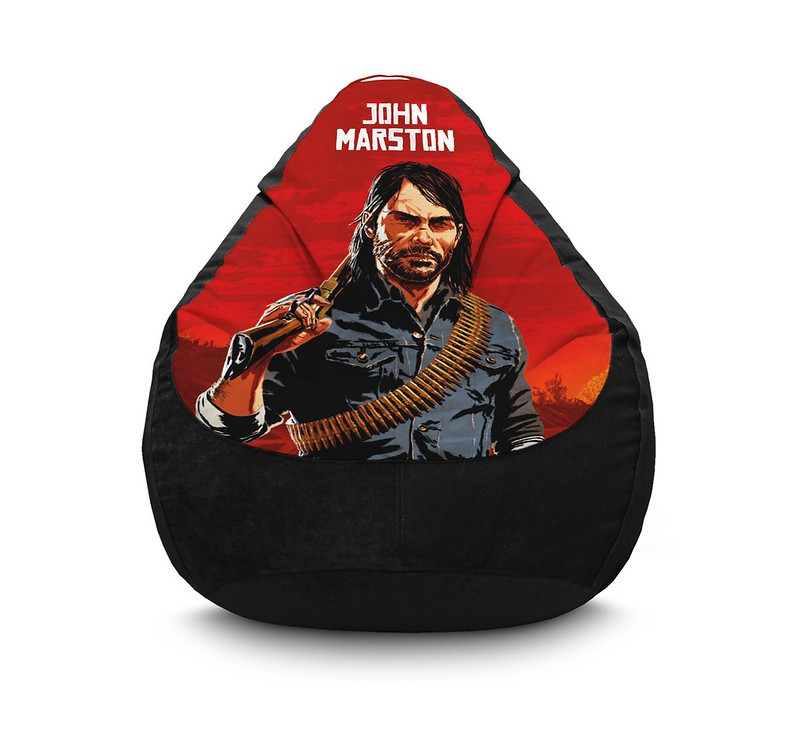 

Кресло мешок iPuff "RDR 2. John Marston" Флок XXXL (100х135 см) Черный