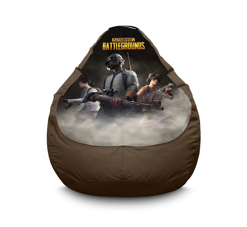 

Кресло мешок iPuff "PUBG. Team" Оксфорд XXL (90х125 см) Коричневый