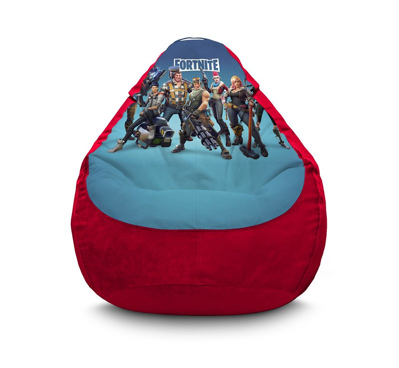 

Кресло мешок iPuff "Fortnite. Command" Флок XXXL (100х135 см) Красный