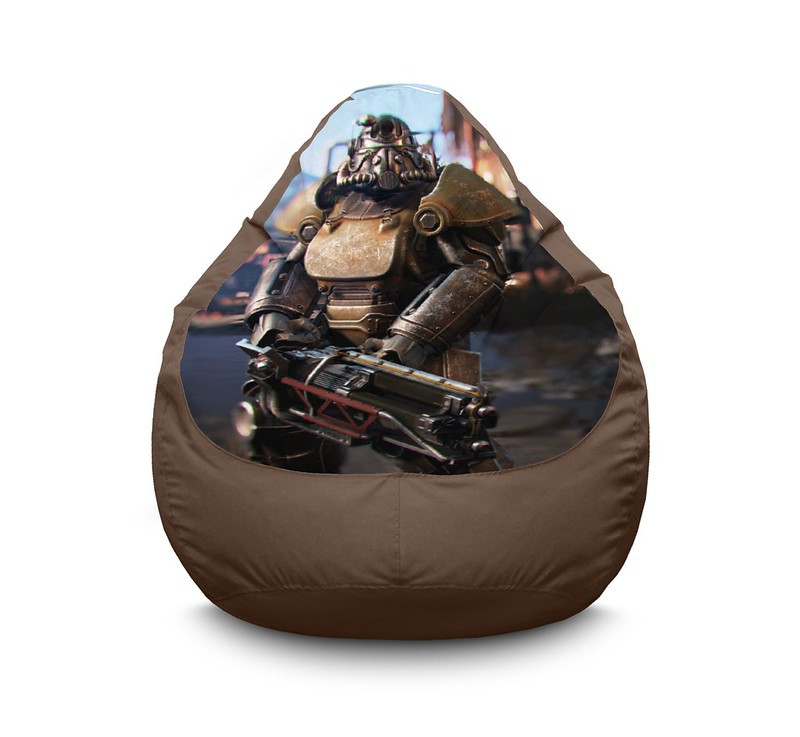 

Кресло мешок iPuff "Fallout. Power armor" Оксфорд XXL (90х125 см) Коричневый