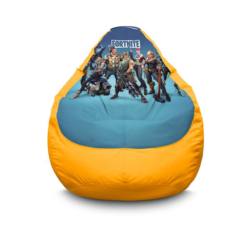 

Кресло мешок iPuff "Fortnite. Command" Оксфорд XXXL (100х135 см) Желтый