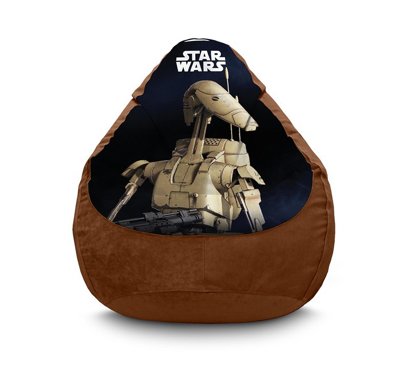 

Кресло мешок iPuff "Star Wars. Battle Droid" Флок XXL (90х125 см) Коричневый