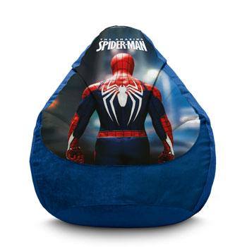 

Кресло груша iPuff "Spider-Man. Costume" Флок XXXL (100х135 см) Синий