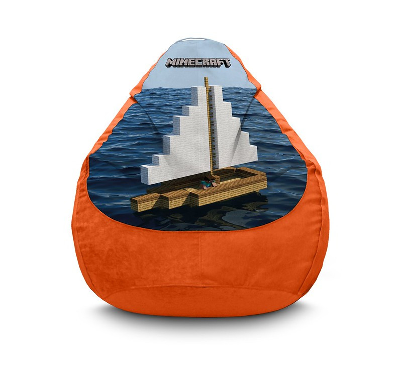 

Кресло мешок iPuff "Minecraft. Boat" Флок XL (80x110 см) Оранжевый