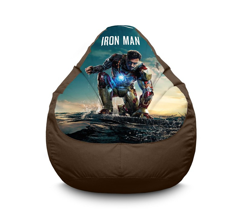 

Кресло мешок iPuff "Iron Man 3" Оксфорд XXXL (100х135 см) Коричневый