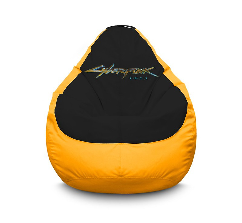 

Кресло мешок iPuff "Cyberpunk 2077" Оксфорд XXXL (100х135 см) Желтый