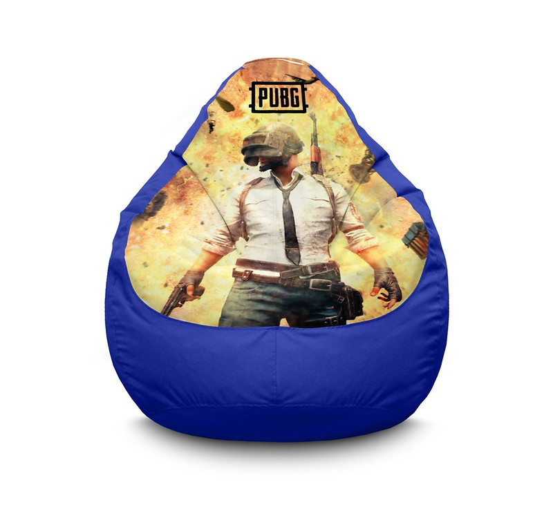 

Кресло мешок iPuff "PUBG. Explosion" Оксфорд XL (80x110 см) Синий