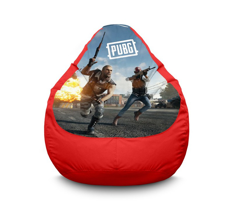 

Кресло мешок iPuff "PUBG. Chase" Оксфорд XXL (90х125 см) Красный