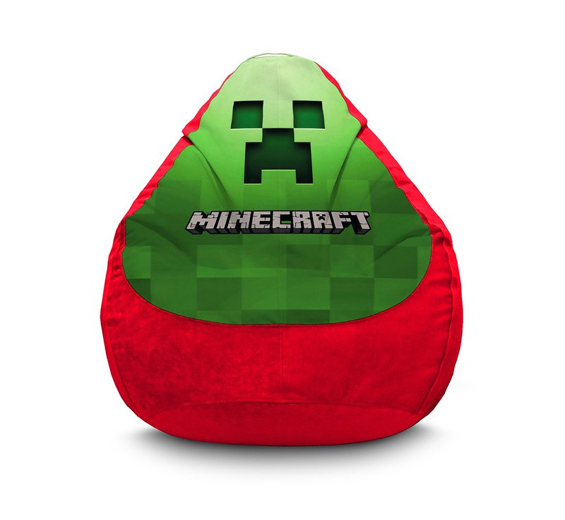

Кресло мешок iPuff "Minecraft. Creeper" Флок XL (80x110 см) Красный