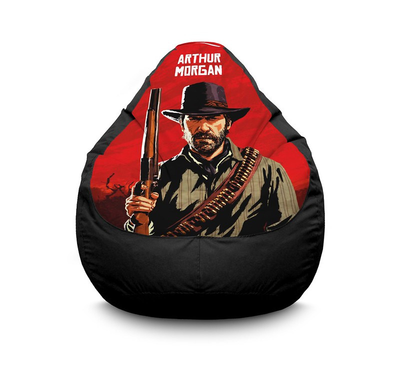 

Кресло мешок iPuff "RDR 2. Arthur Morgan" Оксфорд XXXL (100х135 см) Черный