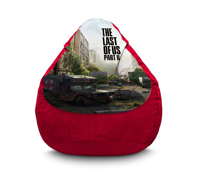 

Кресло мешок iPuff "The Last of Us. City" Флок XL (80x110 см) Красный
