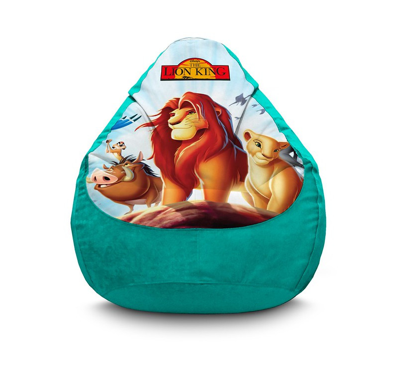 

Кресло мешок iPuff "Lion King. Mufasa and Nala" Флок XXL (90х125 см) Бирюзовый