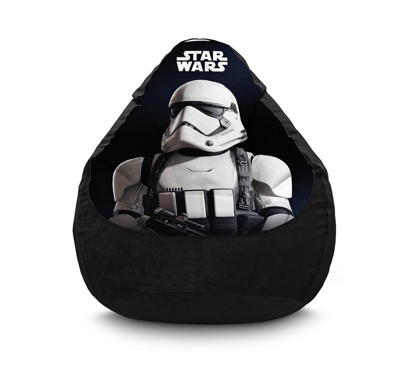 

Кресло мешок iPuff "Star Wars. Stormtroopers" Флок XL (80x110 см) Черный