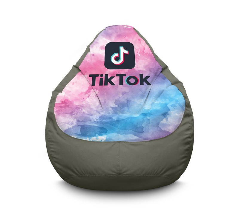 

Кресло мешок iPuff "Tik Tok. Watercolor. Gray" Оксфорд XXL (90х125 см) Серый