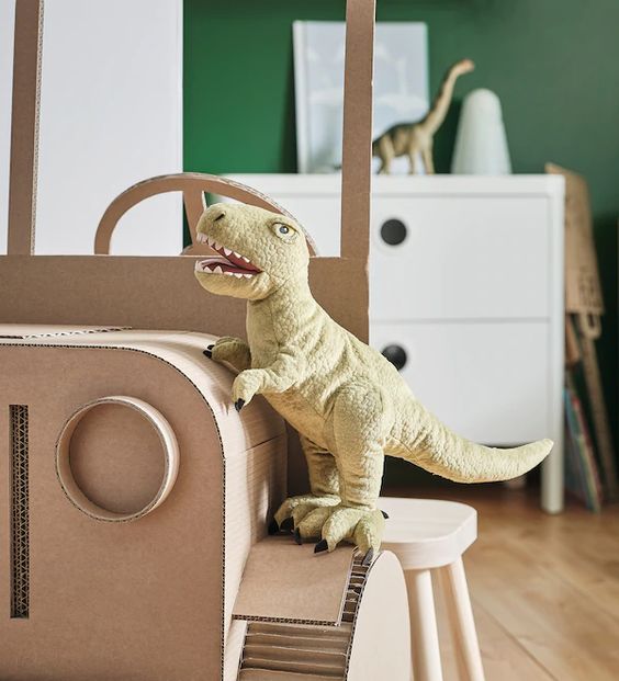 

М'яка іграшка JATTELIK Тиранозавр Рекс IKEA 904.711.71 зелений 44