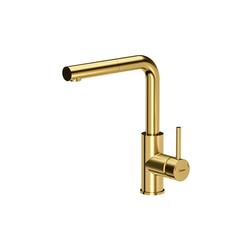 

Смеситель QUADRON Angelina Pull out SteelQ PVD BW6003PVDBSG1 golden