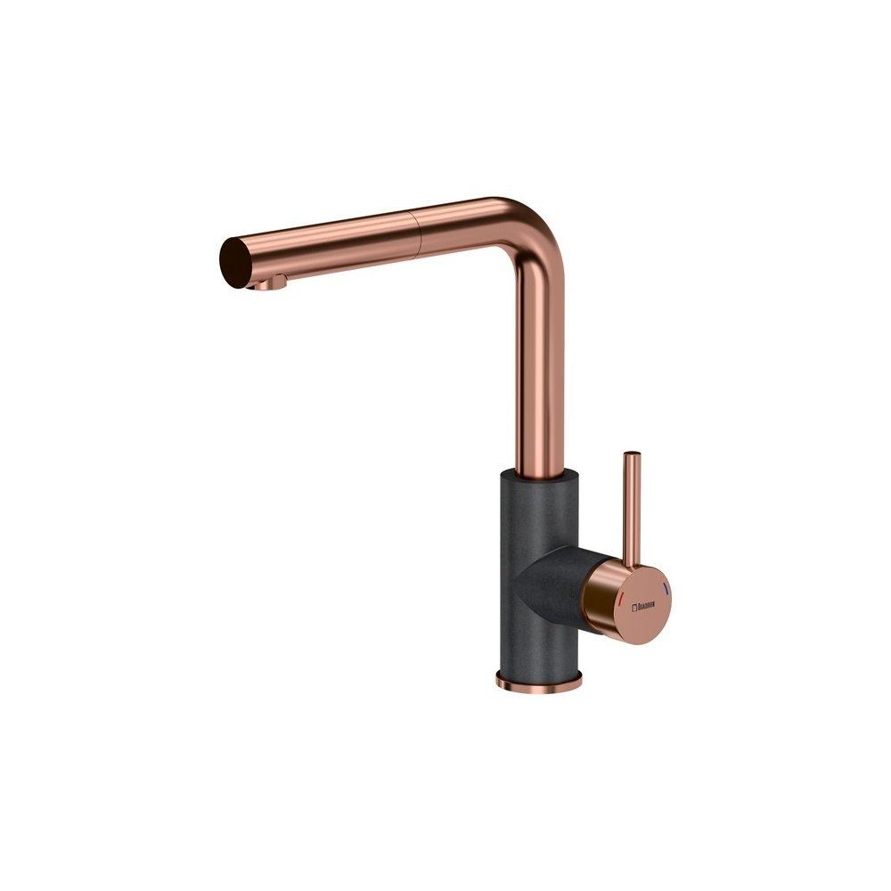 

Смеситель QUADRON Angelina Pull out SteelQ PVD BW6003PVDBSC1/U8 copper/black metalik