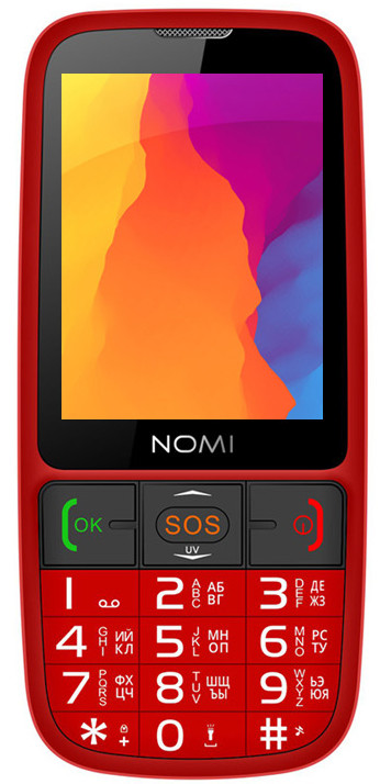 

Мобильный телефон Nomi i281 Red