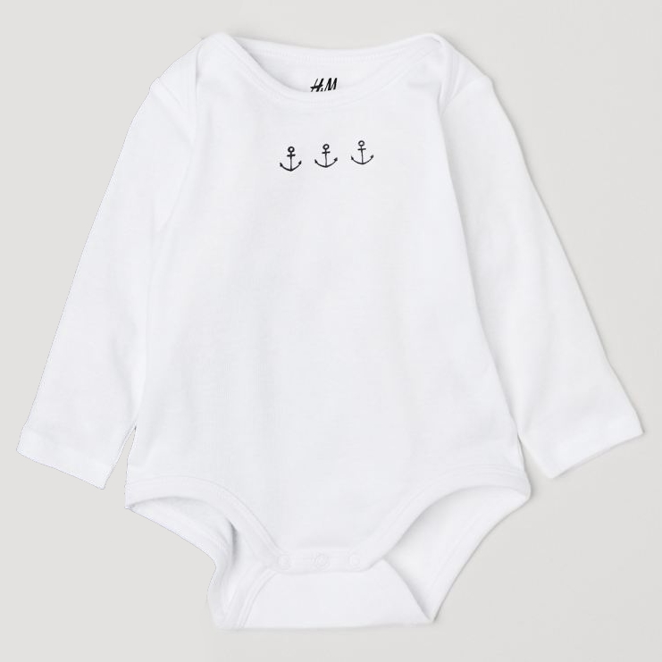

Боди H&M 0731027003 68 СМ Белый 63633