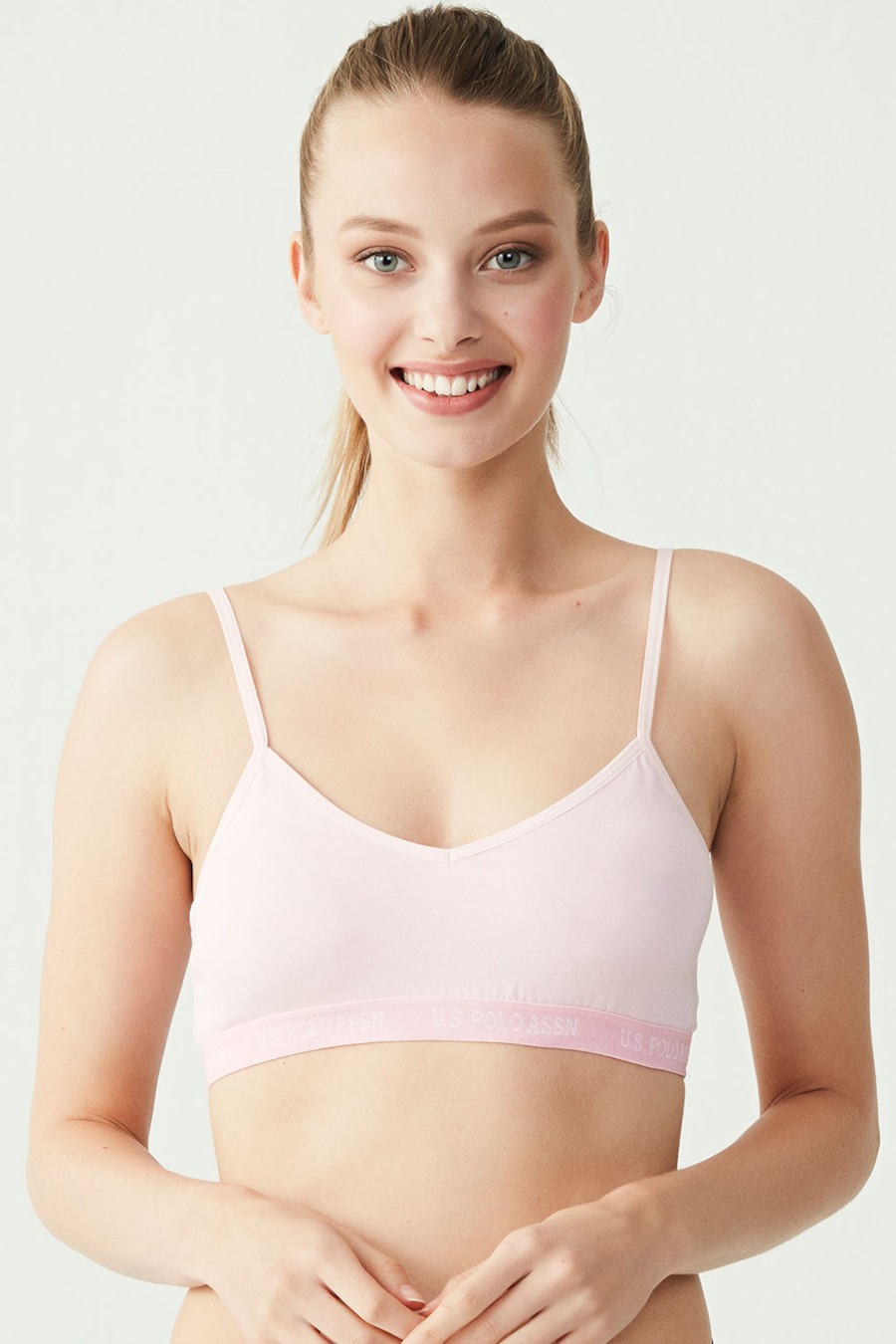 

Топ с мягкой чашкой U.S. Polo ASSN 80B Розовый