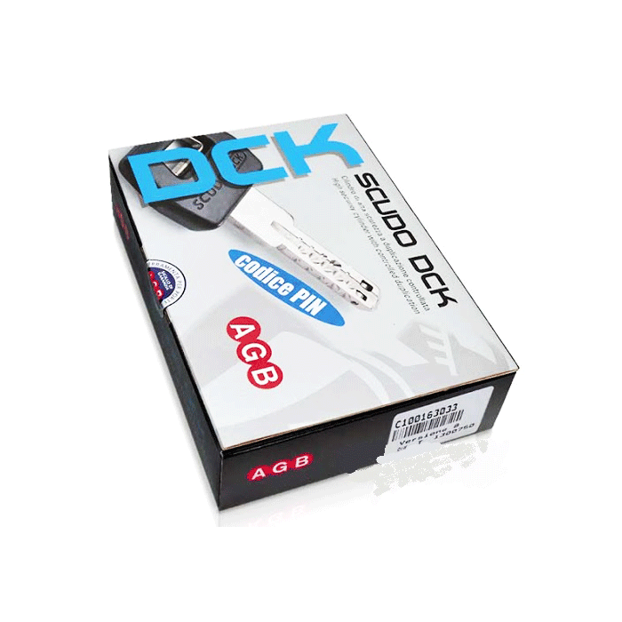 

Цилиндр AGB (Италия) ScudoDCK/105 мм, ручка-ключ, 45/60, Латунь полированная