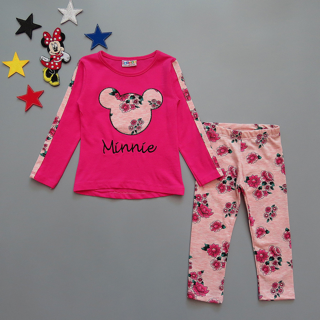 

Костюм Hacali kids для девочки 86-92 см Малиновый с розовым 17709
