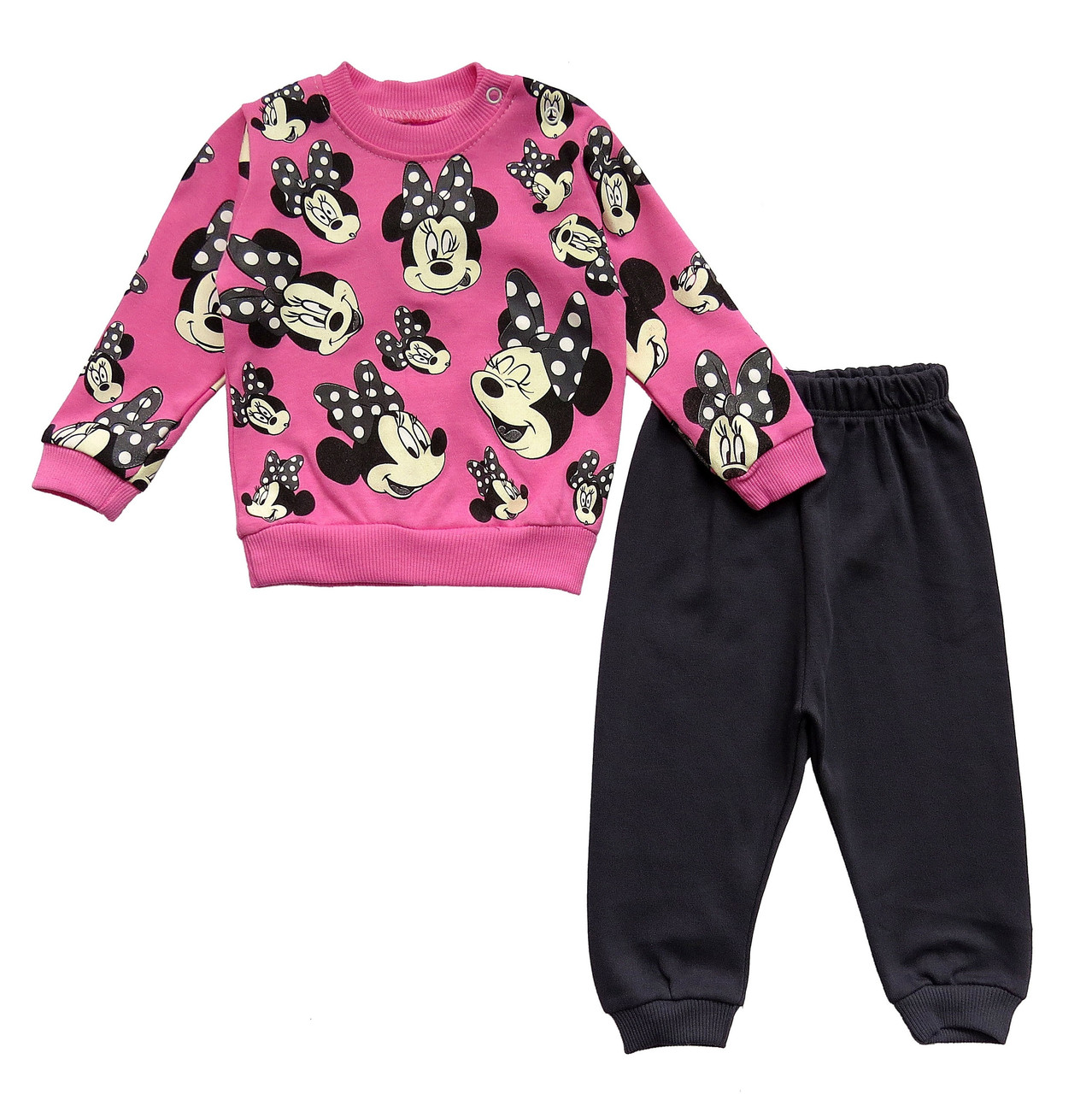 

Костюм RMS Minnie Mouse для девочки 80 см Розовый с серым 11022