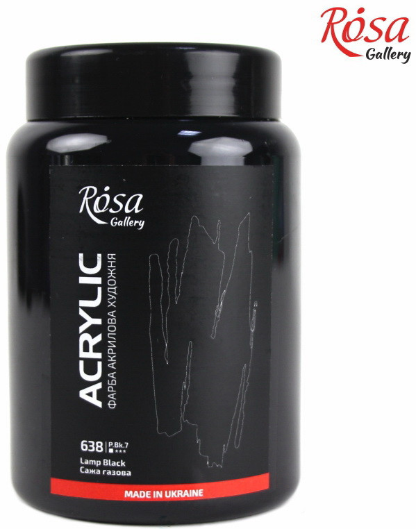 

Краска акриловая Rosa Gallery 400 мл сажа газовая (4823098513759)