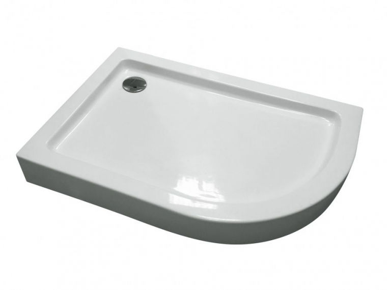

W56T-302L120W BLISS Twin Slide 120. Піддон для душ. куточка, лівосторонній, 120x80, білий акрил