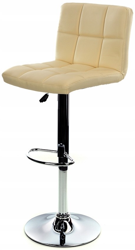 

Стул барный Hoker MONZO Beige поворотный, экокожа, с регулировкой высоты и подставкой для ног, стул визажиста