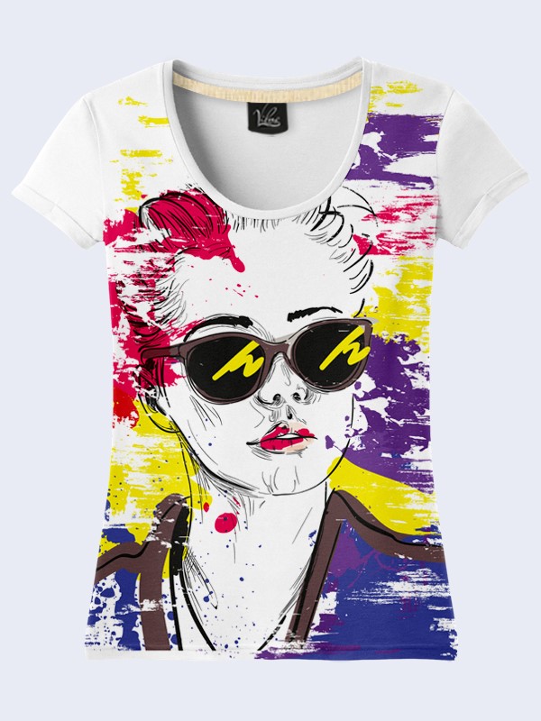 

Футболка Girl in sunglasses - Vilno -  - 2296, Футболка Girl in sunglasses - Vilno - XS - 2296