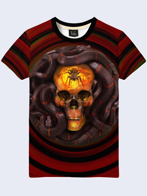 

Футболка Skull and snake - Vilno -  - 1995, Футболка Skull and snake - Vilno - L - 1995