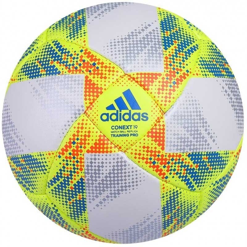 

Мяч футбольный Adidas Conext 19 Training Pro DN8635 №5 Бело-желтый