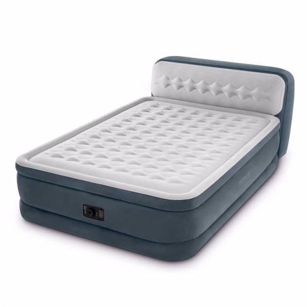

Двуспальная надувная кровать Intex 64448 Ultra Plush Headboard Airbed (152 x 236 x 86 см) + встроенный электронасос 220В
