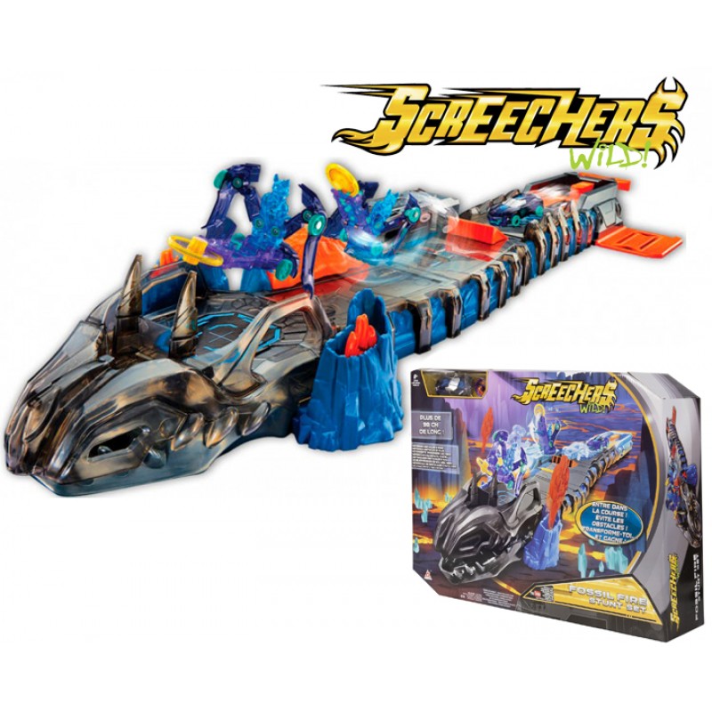 

Огненный Дракон Fossil Fire Stunt Set Фоссил Файр Screechers Wild Дикий скричер Катапульта (EU683161EU)