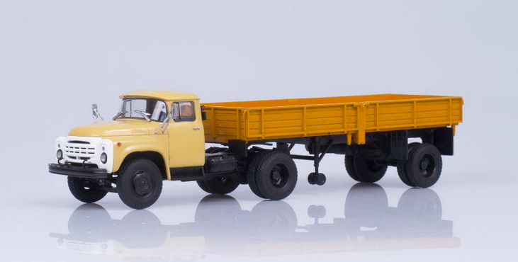 

Модель АИСТ ЗИЛ-130В1 с полуприцепом ОДАЗ-885 масштаб 1:43