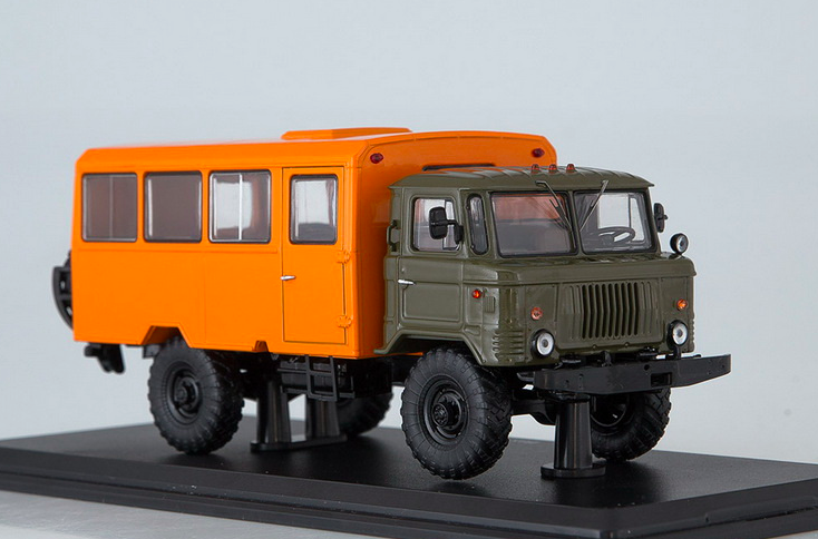 

Модель автобуса SSM ГАЗ-66 Вахтовый масштаб 1:43