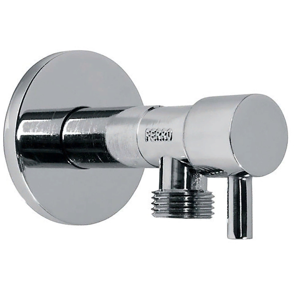 

Кран шаровый угловой 1/2"х1/2" с керамической головкой FERRO