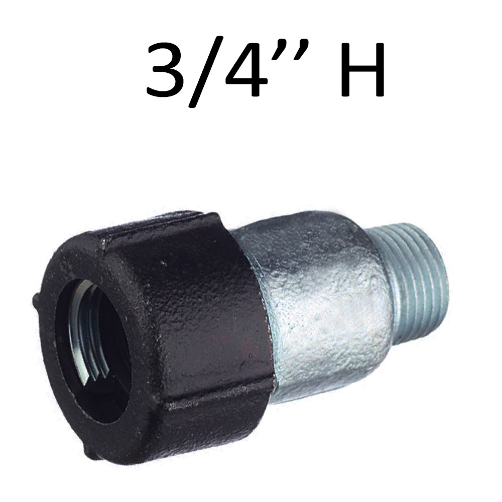 

Чугунный соединитель, QA, D=3/4'', Н GEBO