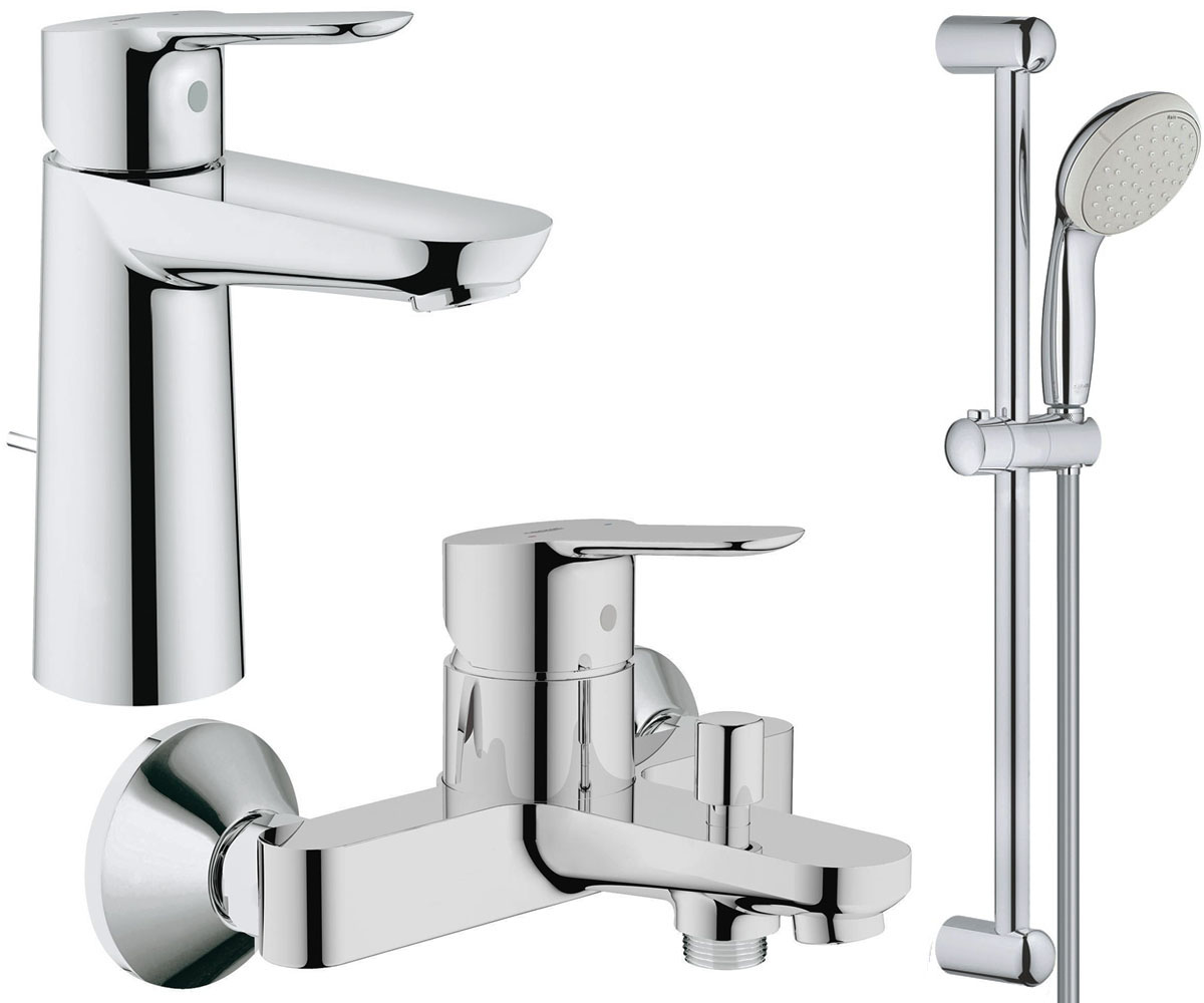 

Набор смесителей для ванны 3 в 1 GROHE BAU EDGE 123367M