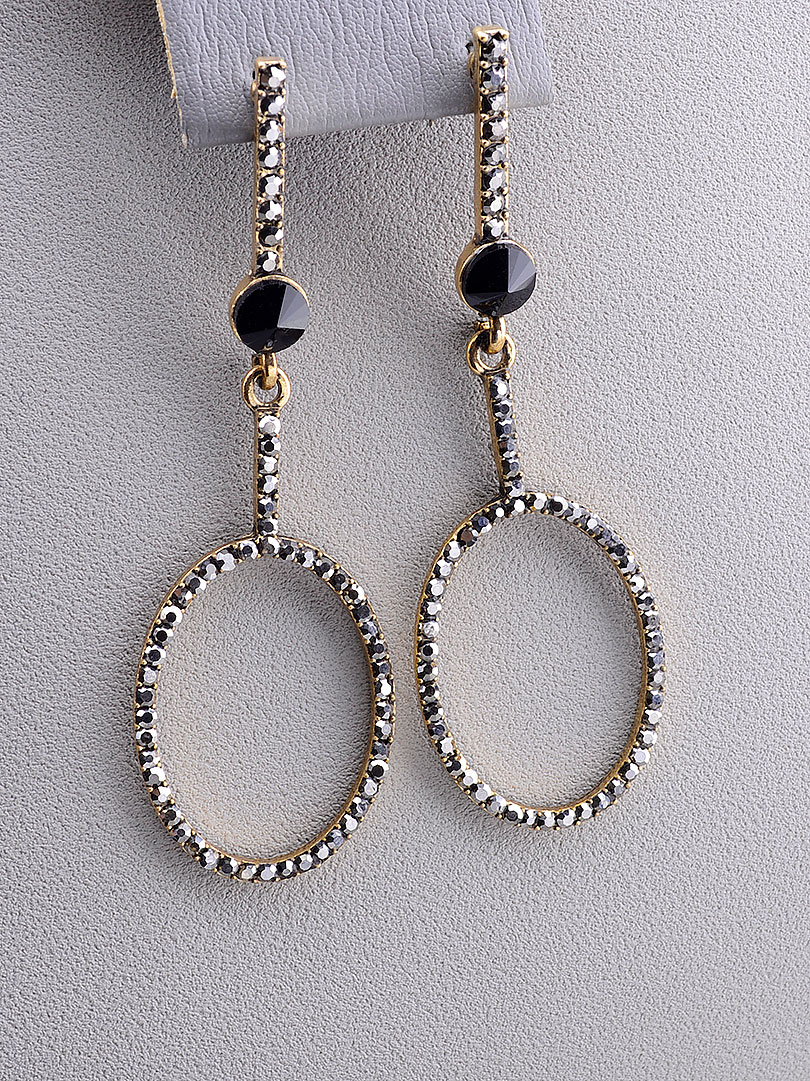 

Серьги 'FJ' Сrystal Бижутерный сплав9,3 г. 067094