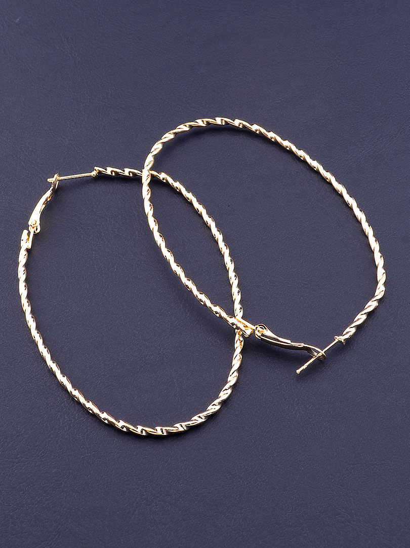 

Серьги 'FJ' 70х45мм. 080245