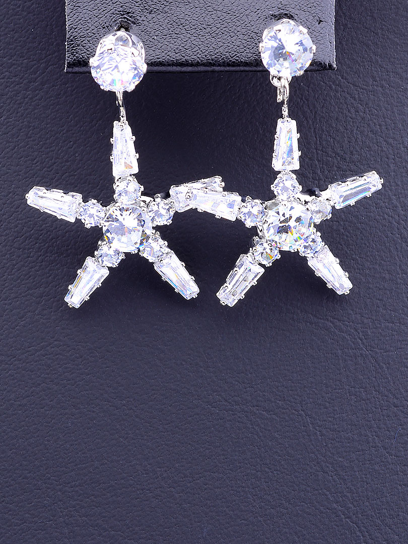 

Серьги 'FJ' Фианит 080217