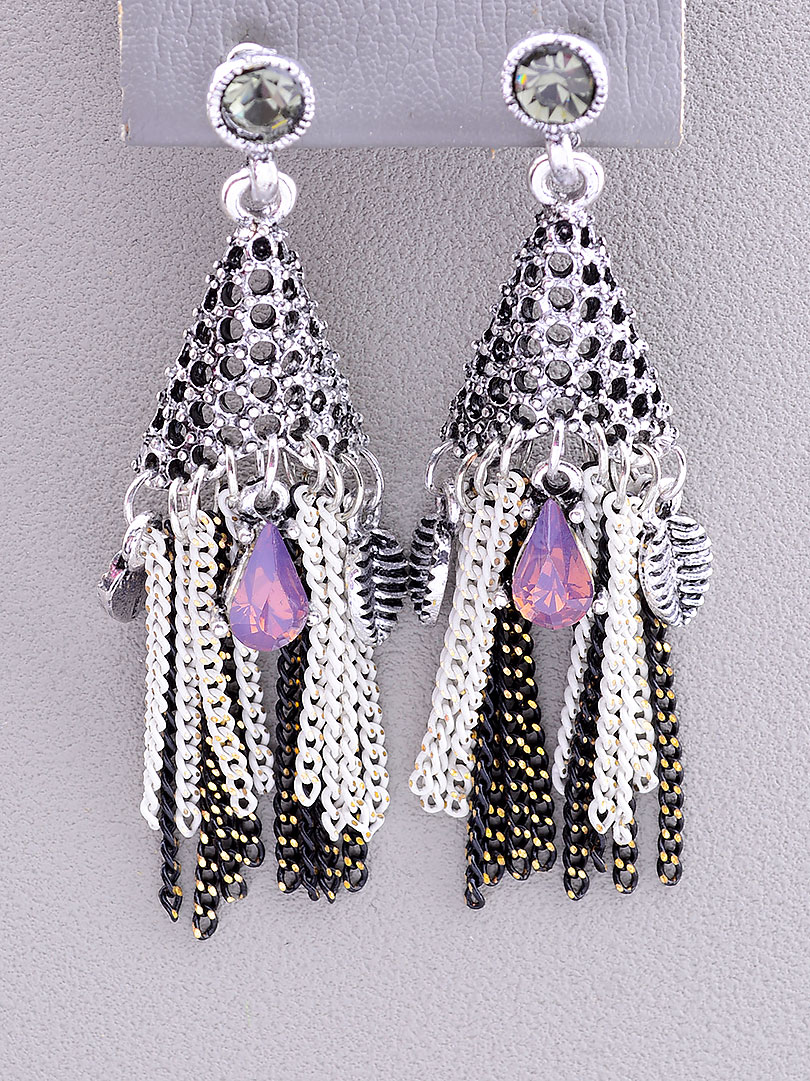 

Серьги 'Fashion' Сrystal Бижутерный сплав12 г. 045491