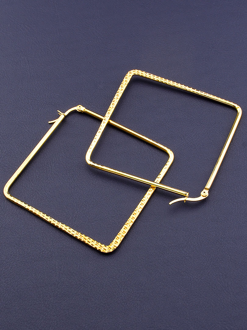 

Серьги 'FJ' 50х50мм. 080238