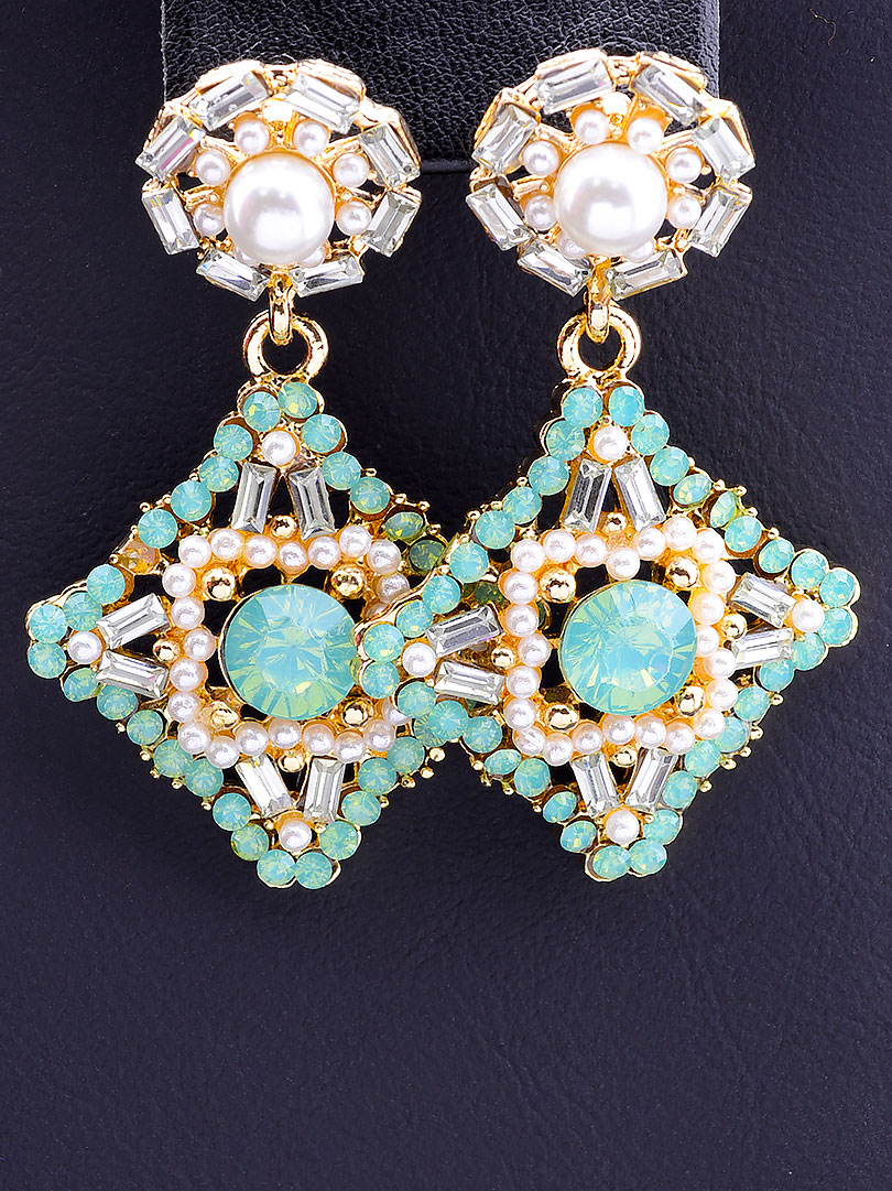 

Серьги 'Fashion' Сrystal Бижутерный сплав16,9 г. 045505