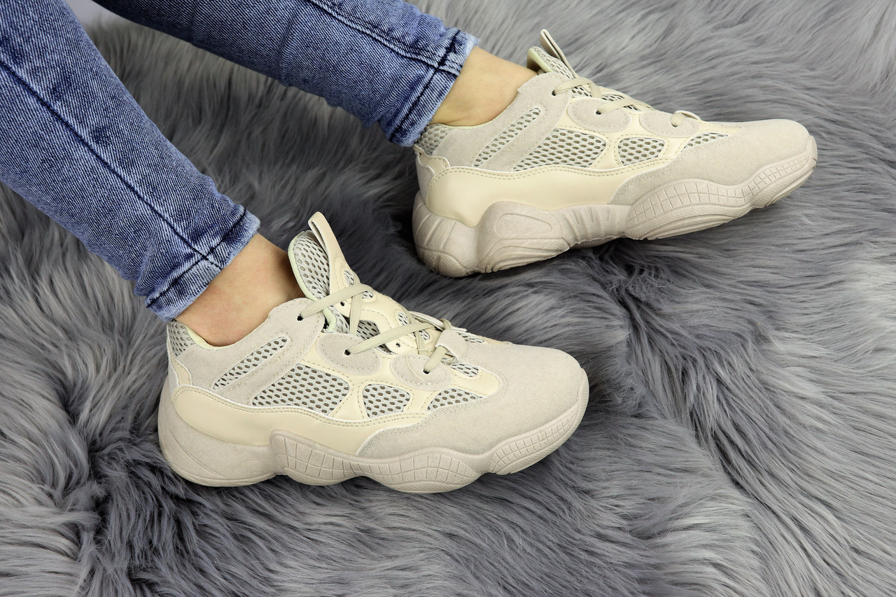 

Женские кроссовки Fashion Cameron 1175 38 размер 24 см Бежевый