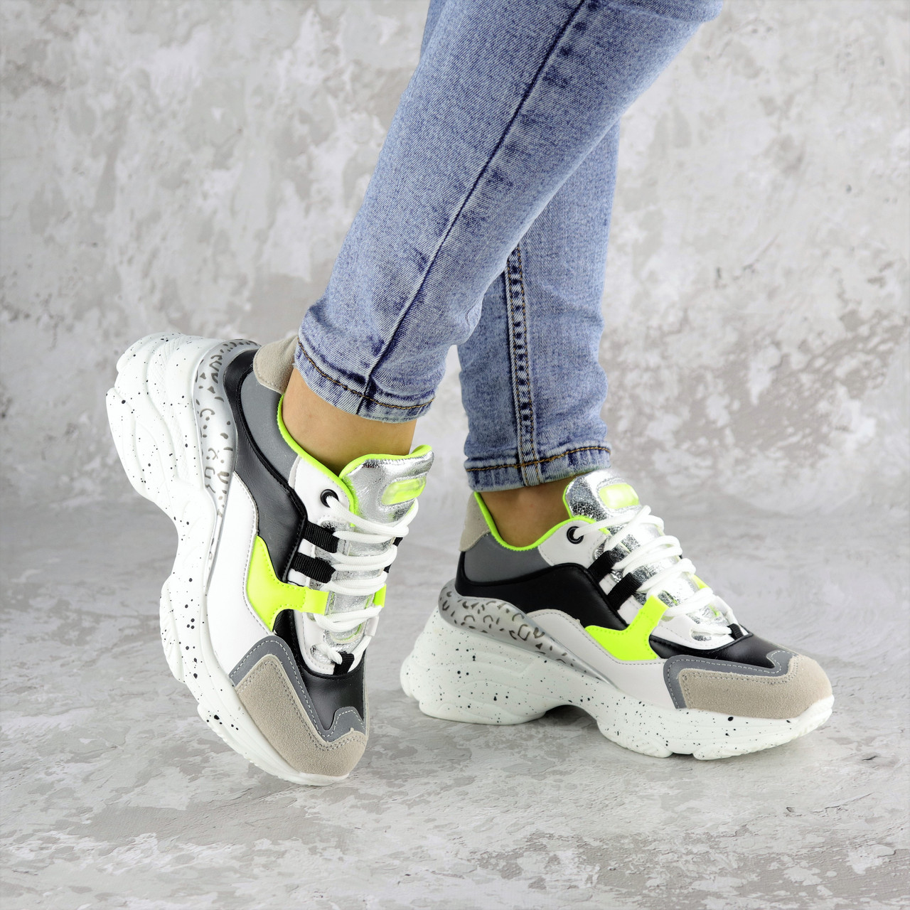 

Женские кроссовки Fashion Jacob 1303 39 размер 24,5 см Белый